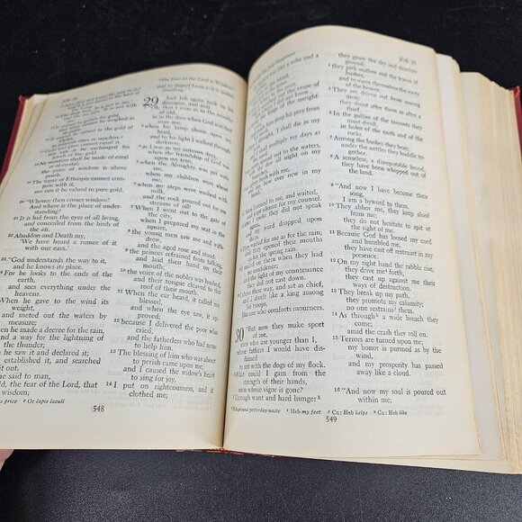 Vint 1952 Holy Bible Revised Standard Version Hard Cover Christian Book Nelson - Picture 5 of 14